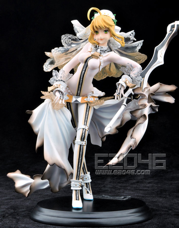 Saber EXTRA (Saber Bride Girdle), Fate/Extra CCC, Fate/Stay Night, E2046, Pre-Painted, 1/8
